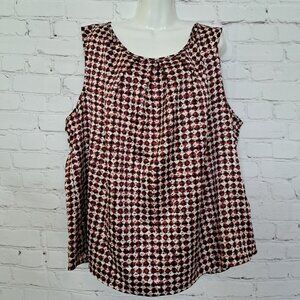 9&Co. NEW Printed Sleeveless Top Blouse  Size 3X